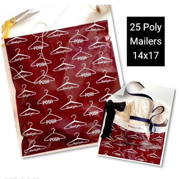 Other - Posh Larger Size Self Seal Poly Mailers Super Cute